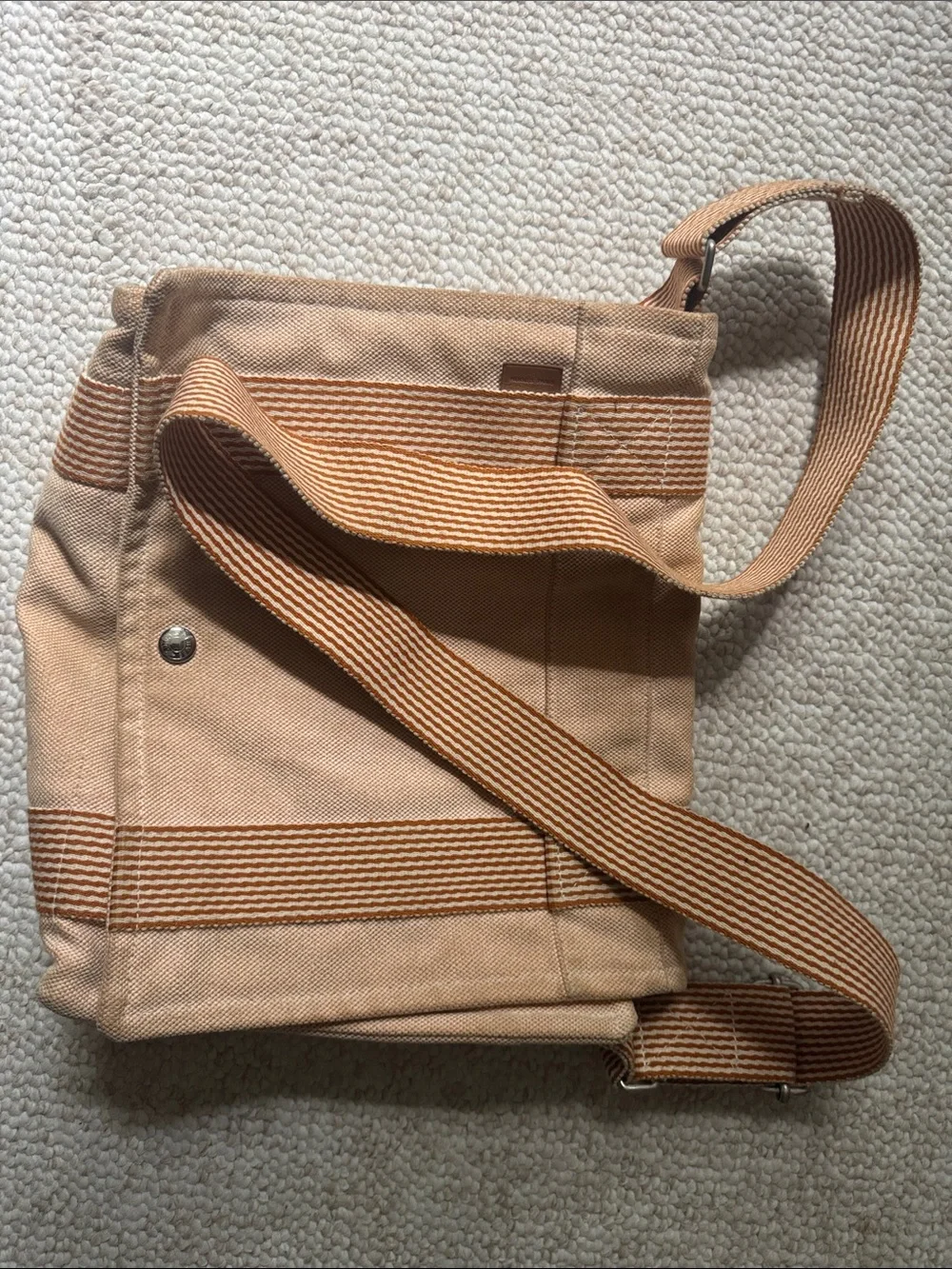 Hermes Crossbody Messenger Bag in Tan